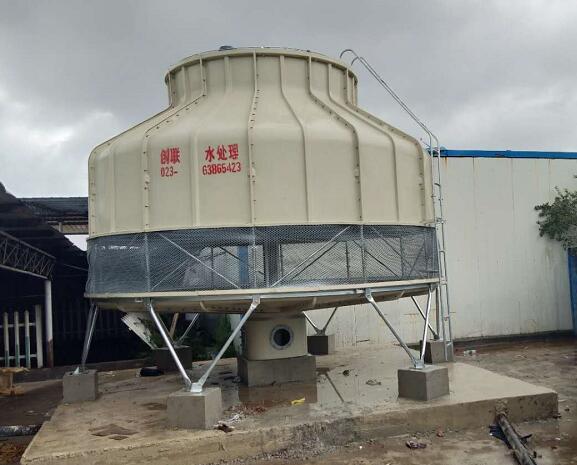 工業(yè)中溫圓形逆流玻璃鋼填料冷卻塔