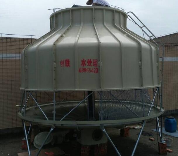 工業(yè)高溫圓形逆流玻璃鋼填料冷卻塔
